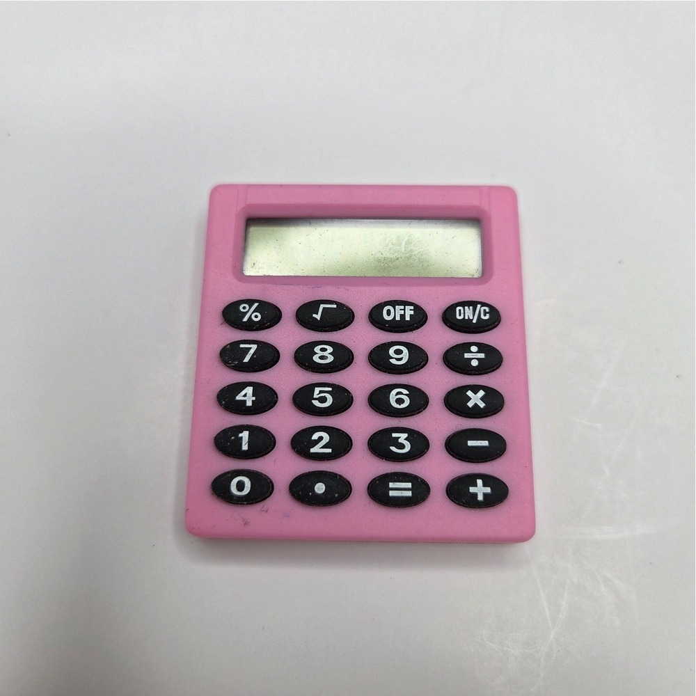 Unbranded Pocket Calculator Mini Portable 8-Digit Pink Basic Math School Office